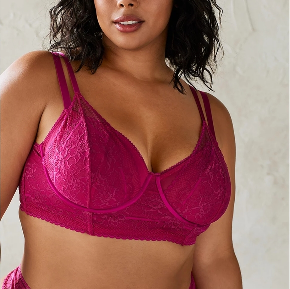torrid Other - Torrid NWT 1X STRAPPY UNDERWIRE LONGLINE BRALETTE - FUCHSIA
